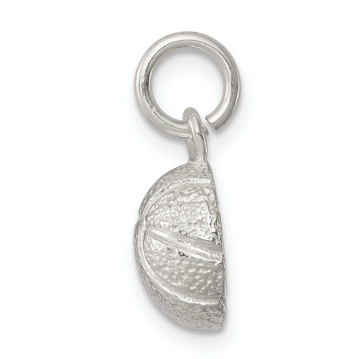 Sterling Silver 925 Polished Basketball Charm with Anti-Tarnish Finish