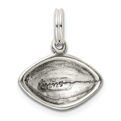 Sterling Silver Antiqued Football Charm