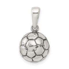 Sterling Silver Antiqued Soccer Ball Pendant