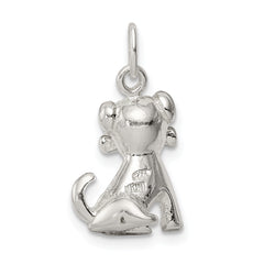 Sterling Silver Doggie With Bone Charm