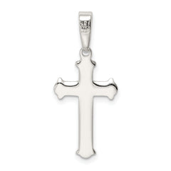 Sophia Jewelers Sterling Silver Polished Cross Pendant with Anti-Tarnish Finish