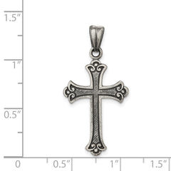 Sterling Silver Antiqued Cross Pendant