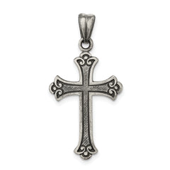 Sterling Silver Antiqued Cross Pendant