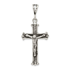 Sterling Silver Antiqued Crucifix Charm