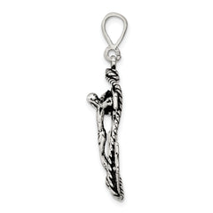 Sterling Silver Antiqued Mariner Crucifix Charm