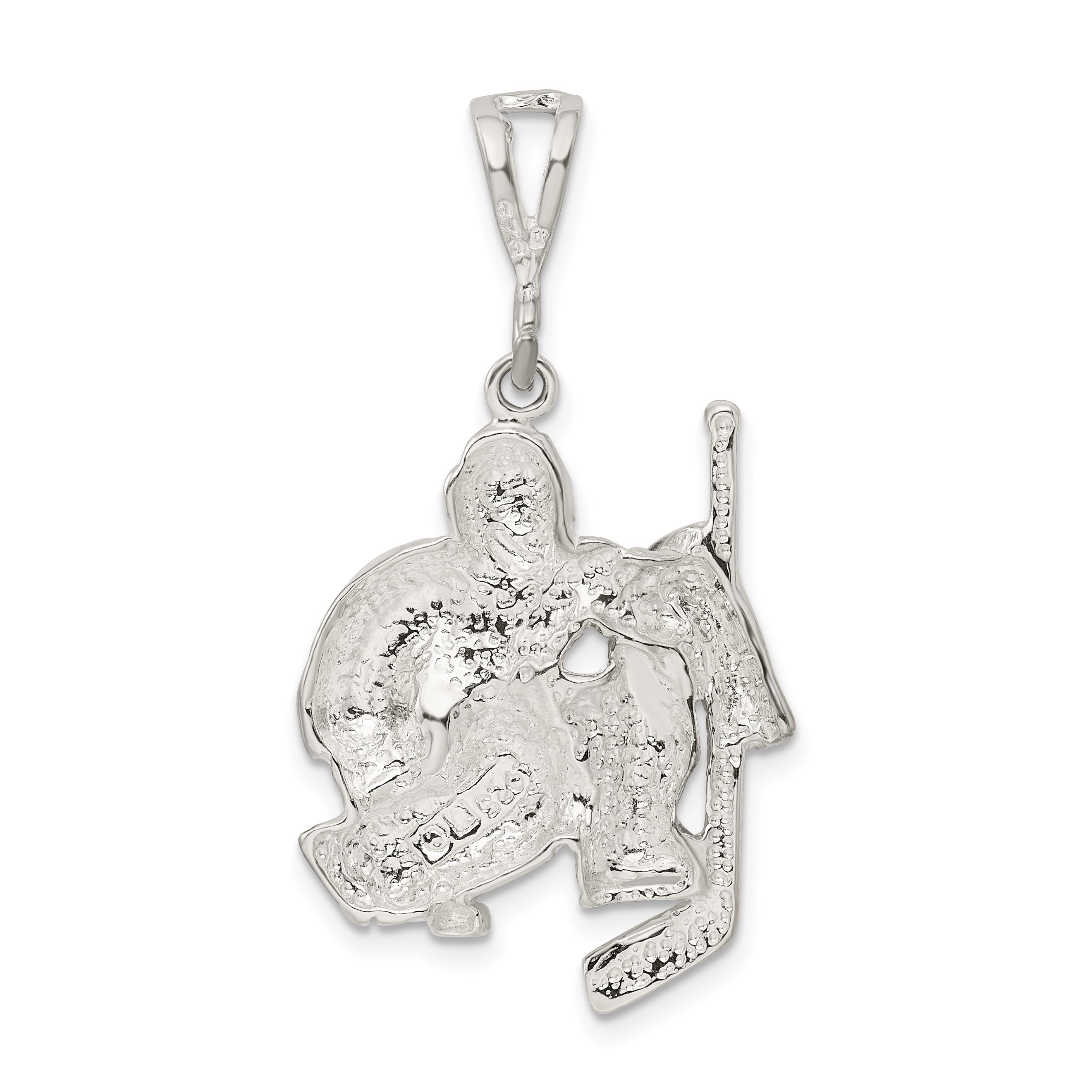 Sophia Jewelers Men's Sterling Silver 925 Polished Goalie Charm