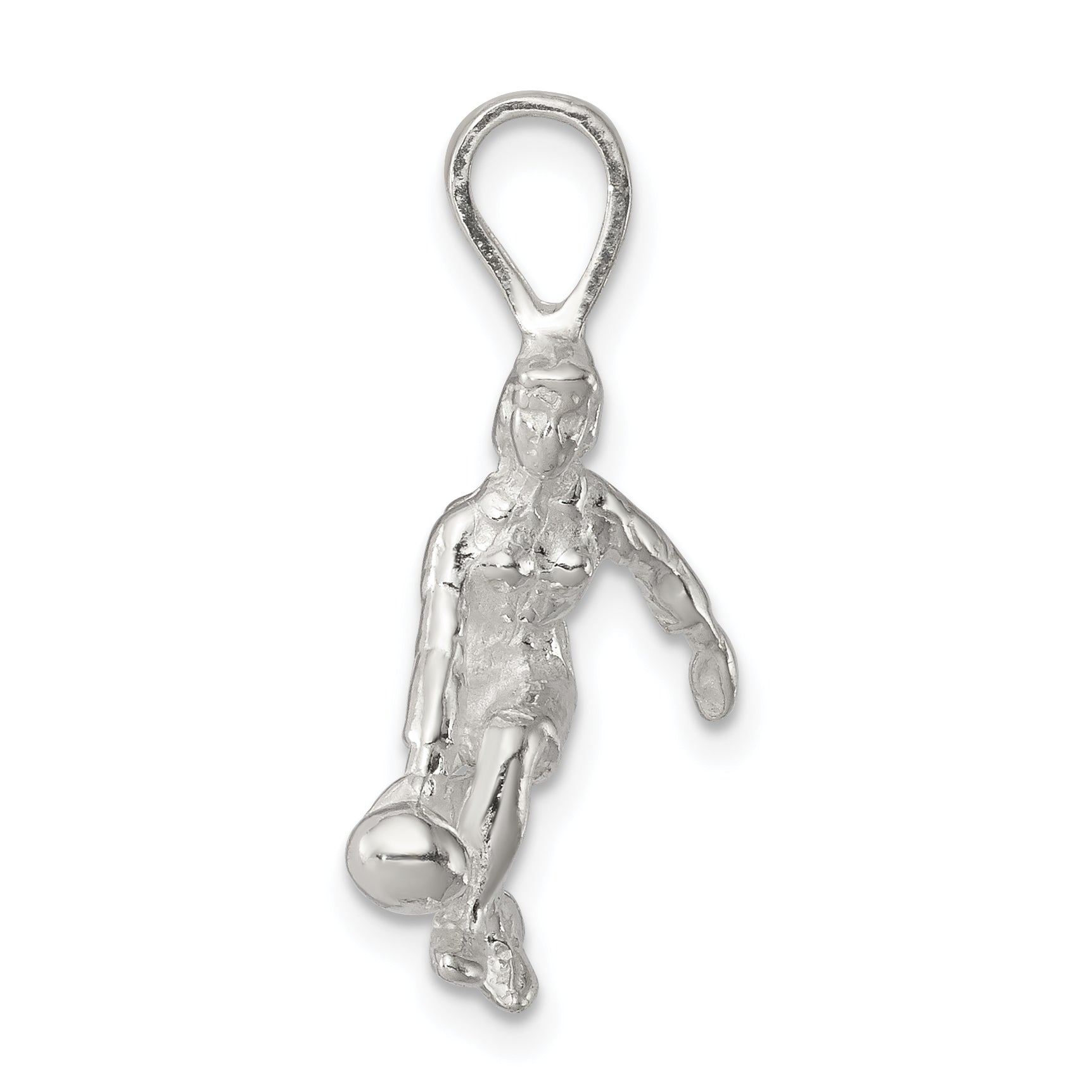 Sterling Silver Lady Bowler Charm