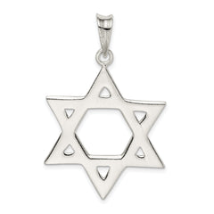 Sophia Jewelers 925 Sterling Silver Star of David Polished Pendant