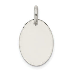 Sterling Silver Polished Enamel Love Pendant