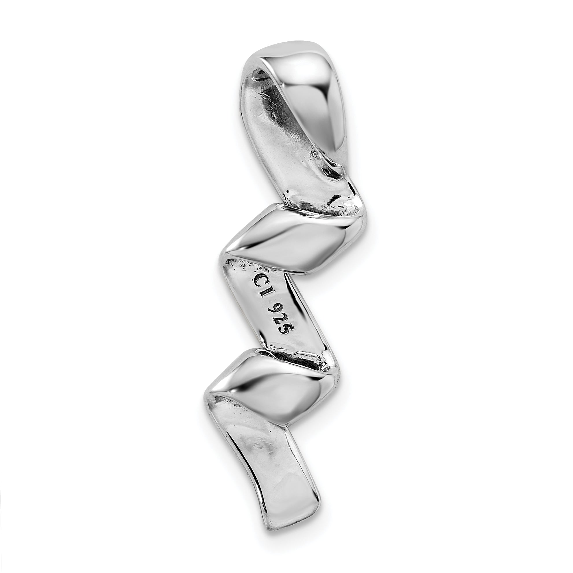 Sterling Silver 925 Polished Love Live Laugh Charm Pendant by Sophia Jewelers