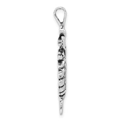 Sterling Silver Antiqued Ballerina Charm