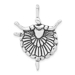 Sterling Silver Polished & Antiqued Ballerina Charm