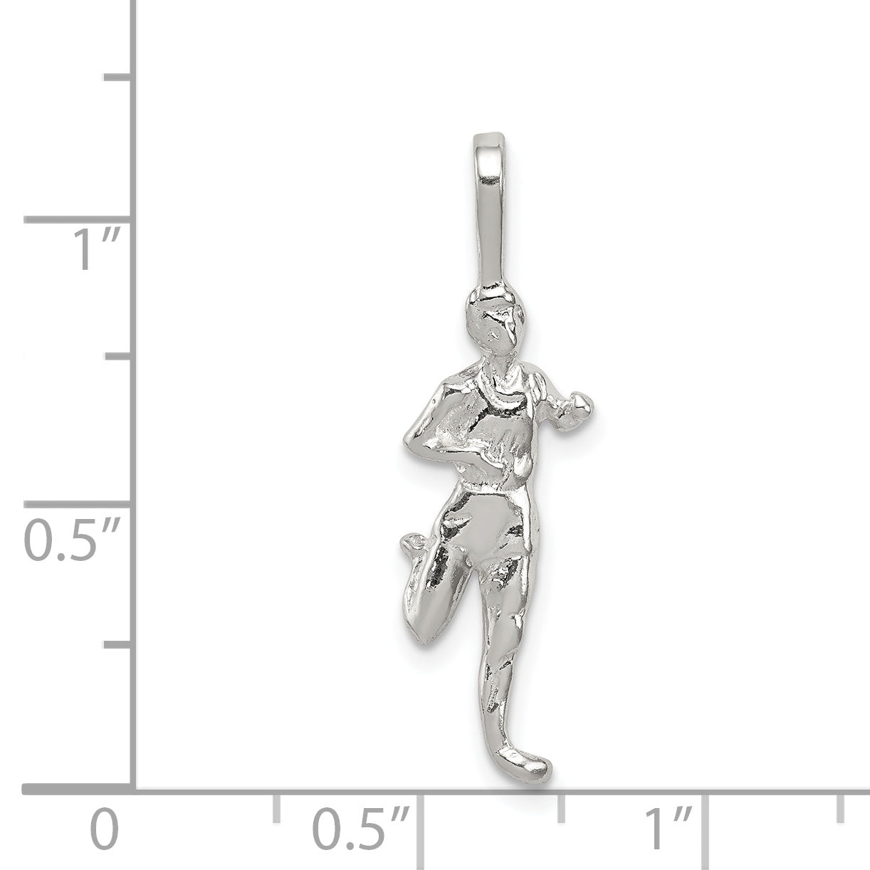 Sterling Silver Runner Pendant