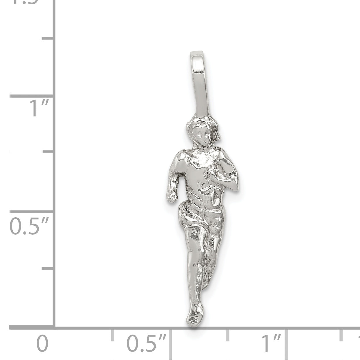 Sterling Silver Runner Pendant