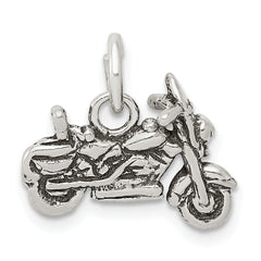 Sterling Silver Antiqued Motorcycle Charm