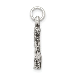 Sterling Silver Antiqued Cactus Charm