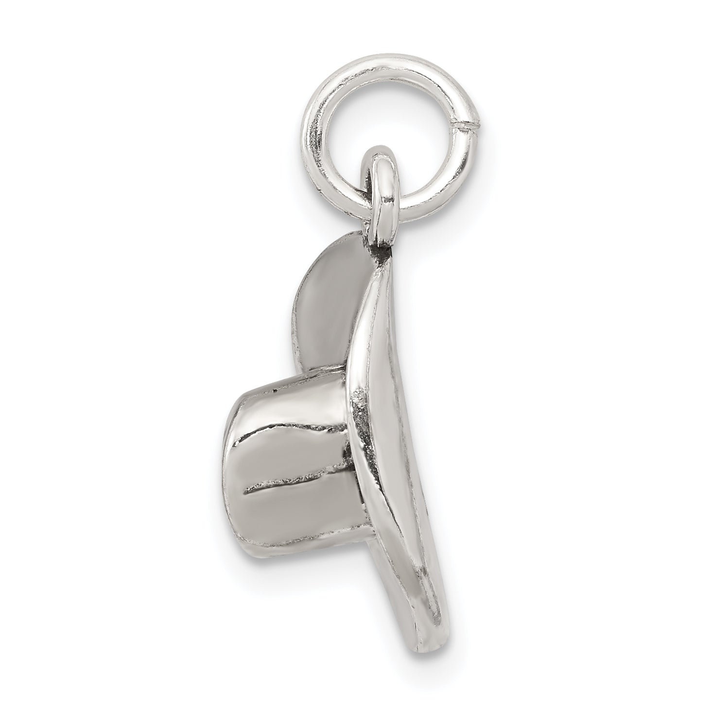 Sterling Silver Antiqued Cowboy Hat Charm