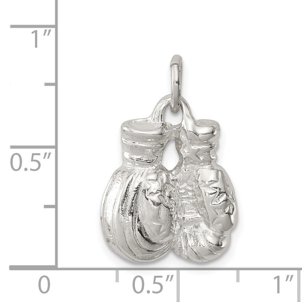 Sterling Silver Boxing Gloves Charm