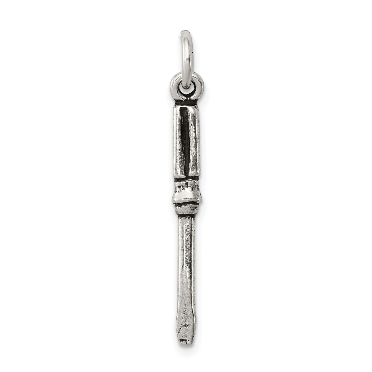 Sterling Silver Antiqued Screwdriver Charm