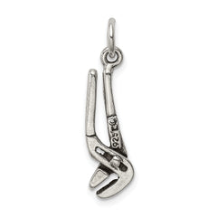 Sterling Silver 925 Antiqued Pliers Charm with 3D Design Sophia Jewelers