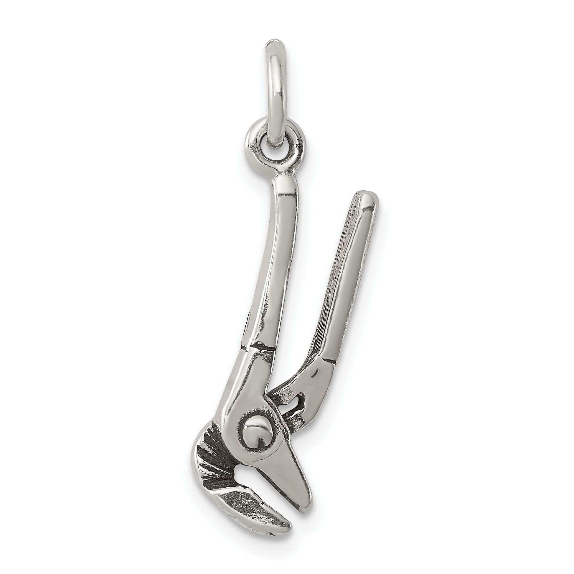 Sterling Silver Antiqued Pliers Charm