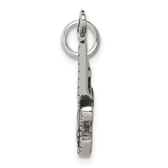 Sterling Silver Antiqued Electric Guitar Charm