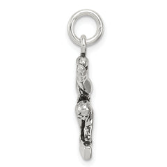 Sterling Silver Antiqued Gymnasts Charm