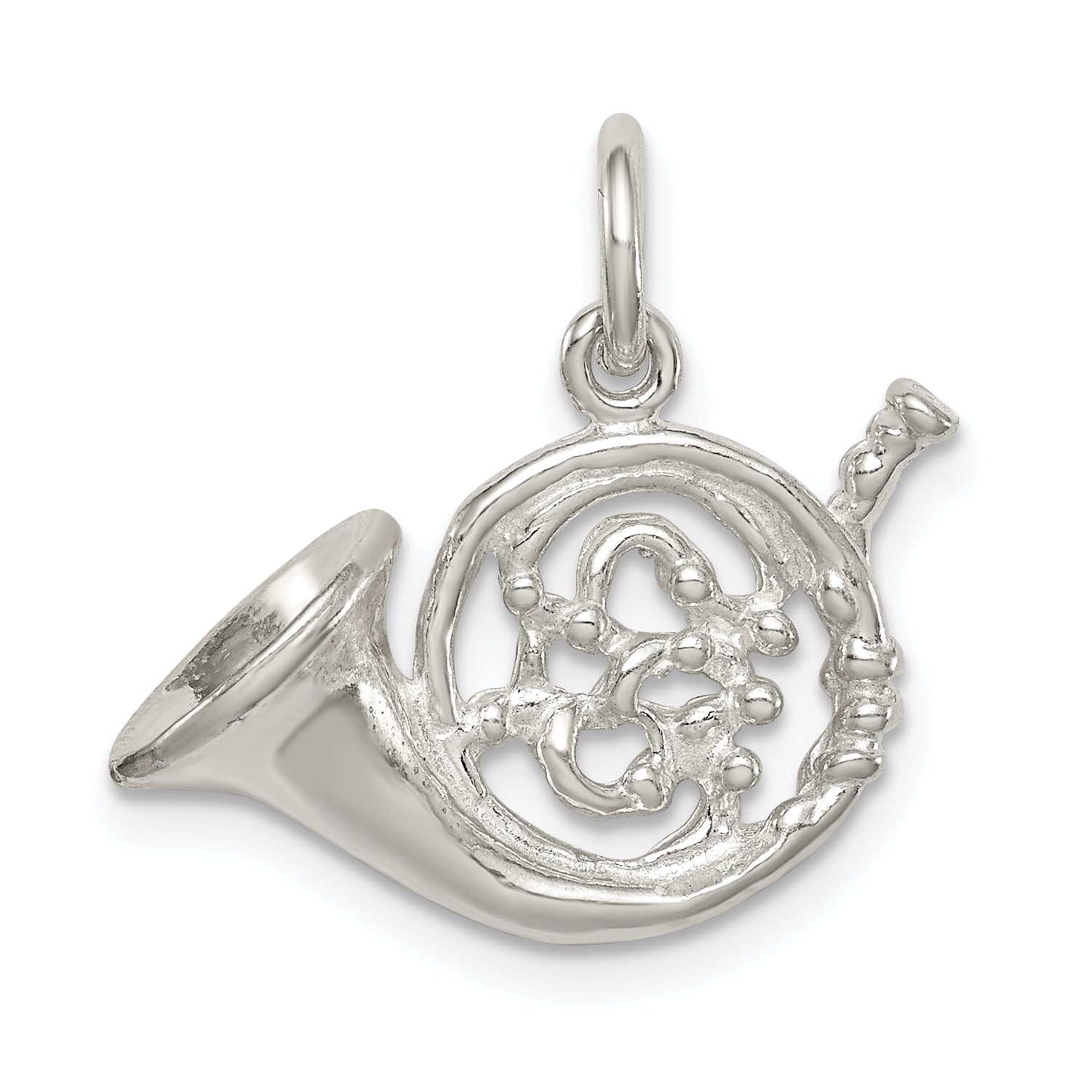 Sterling Silver French Horn Charm