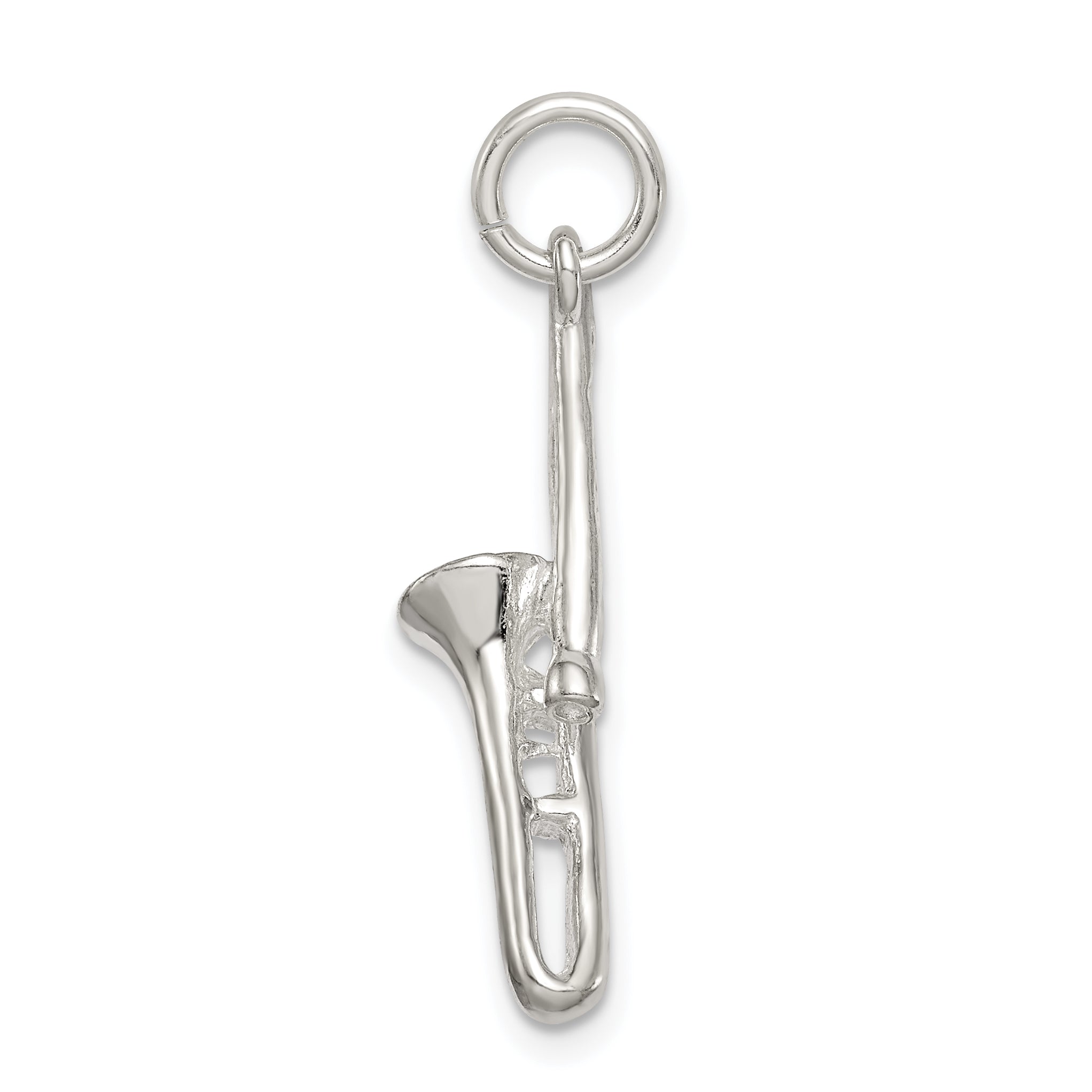 Sterling Silver Trombone Charm