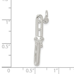 Sterling Silver Trombone Charm