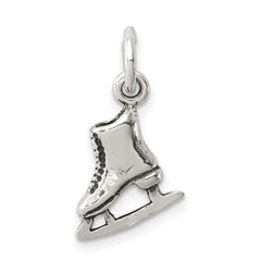 Sterling Silver Antiqued Ice Skate Charm