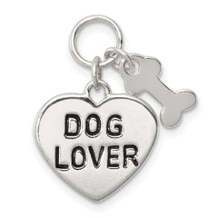 Sterling Silver Dog Lover Pendant