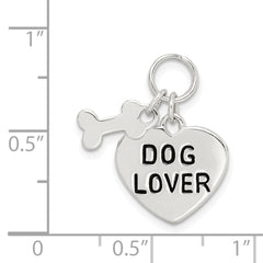 Sterling Silver Dog Lover Pendant