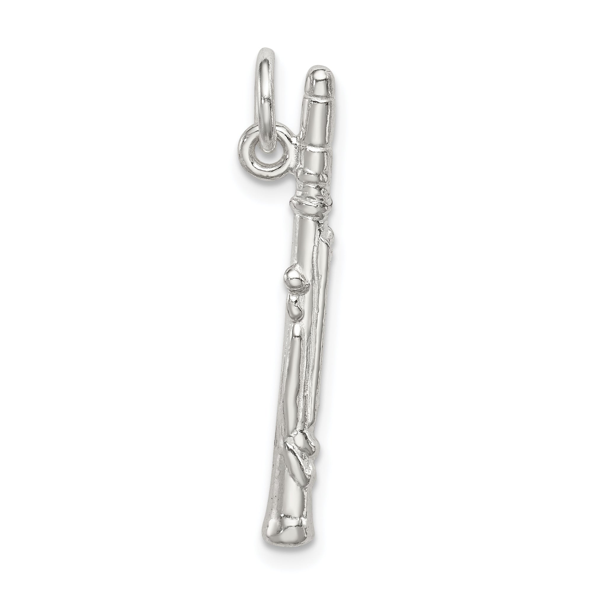 Sterling Silver Flute Charm