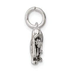 Sterling Silver Antiqued Basset Hound Charm