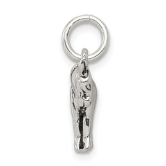 Sterling Silver 925 Antiqued Donkey Charm 3D Vintage Style