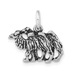 Sterling Silver Antiqued Camels Charm