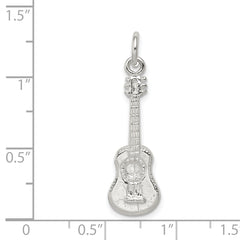 Sterling Silver Guitar Charm