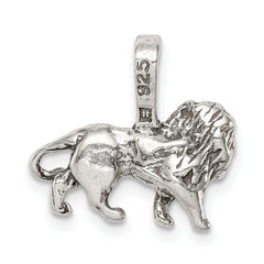 Sterling Silver Antiqued Lion Charm