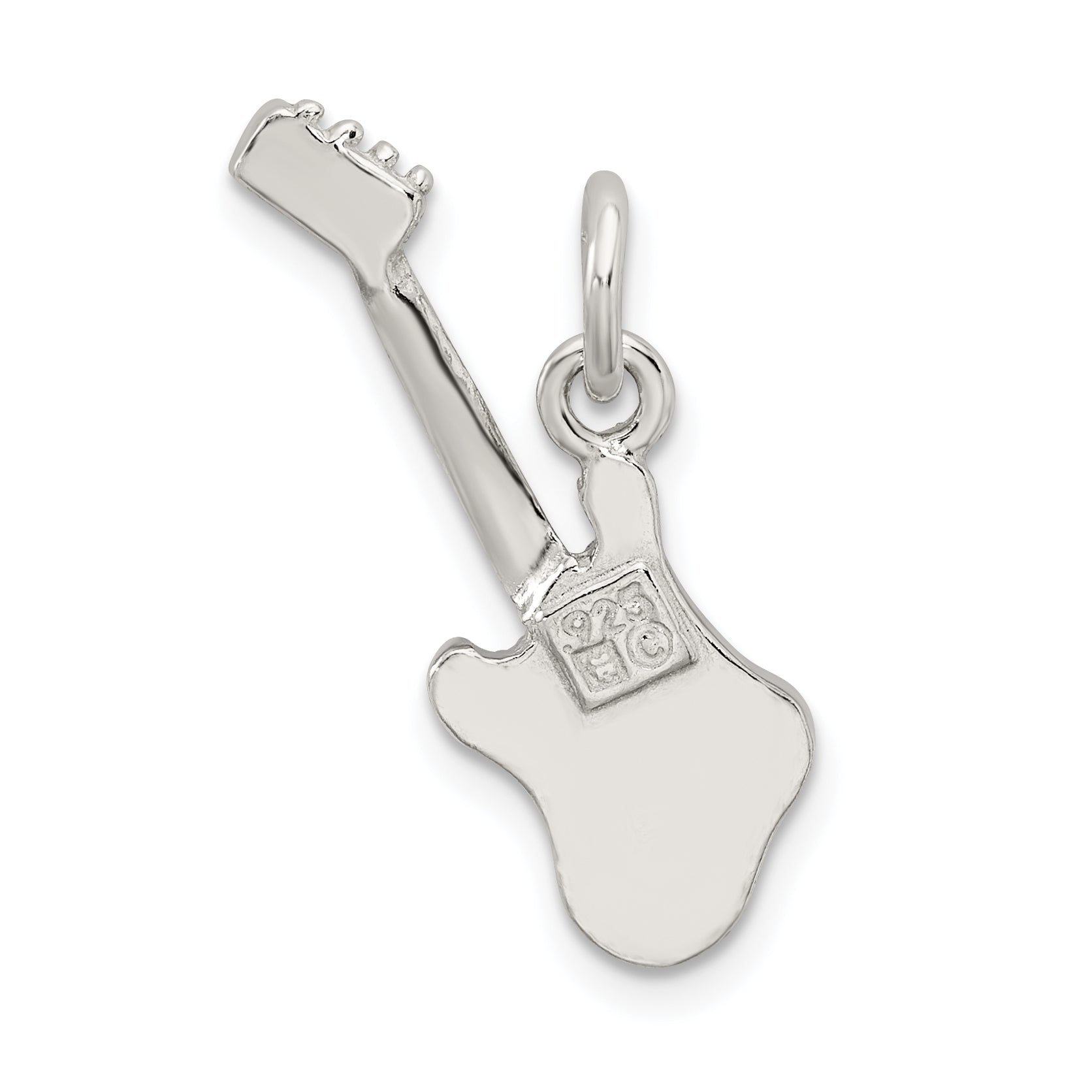 Sterling Silver Electric Guitar Charm