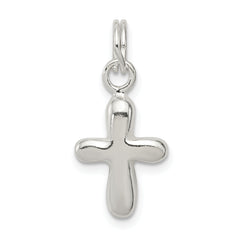 Sterling Silver Polished Cross Charm