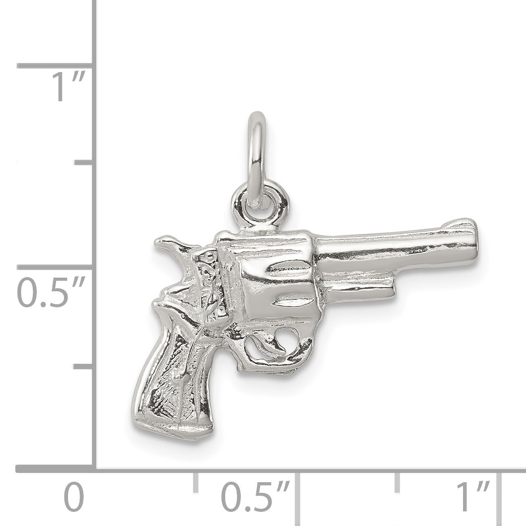 Sterling Silver Revolver Charm