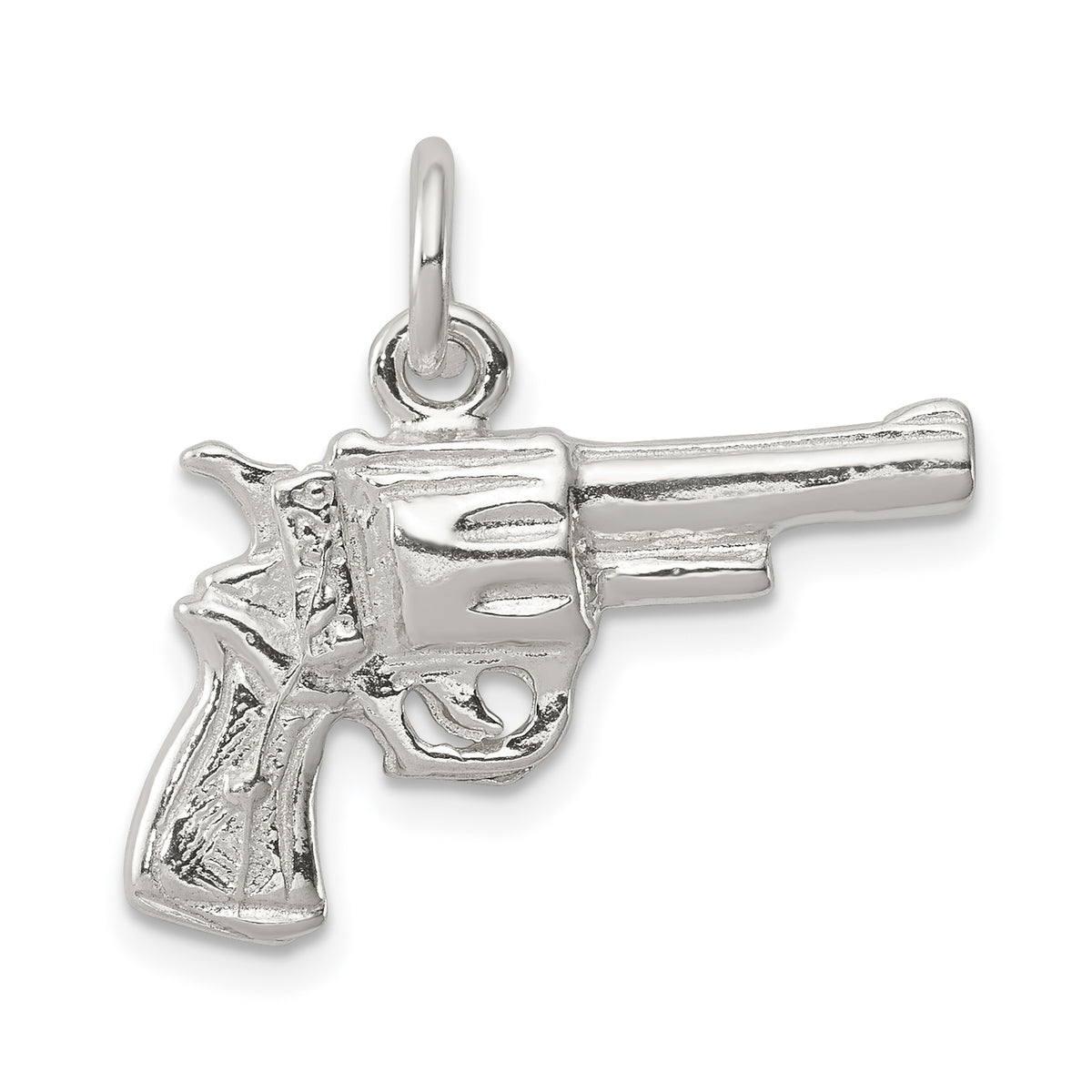 Sterling Silver Revolver Charm