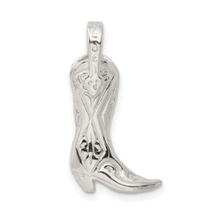 Sterling Silver Cowboy Boot Charm