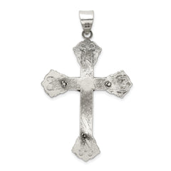 Sophia Jewelers Sterling Silver 925 Crucifix Pendant with Polished Antique Finish