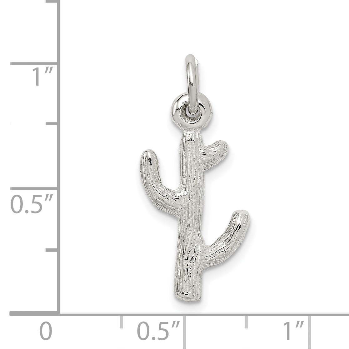 Sterling Silver Cactus Charm