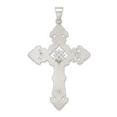 Sterling Silver Polished Crucifix Pendant