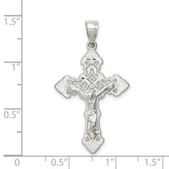 Sterling Silver Polished Crucifix Pendant