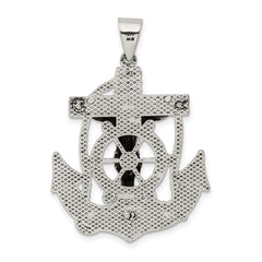 Sterling Silver Antiqued Crucifix Pendant