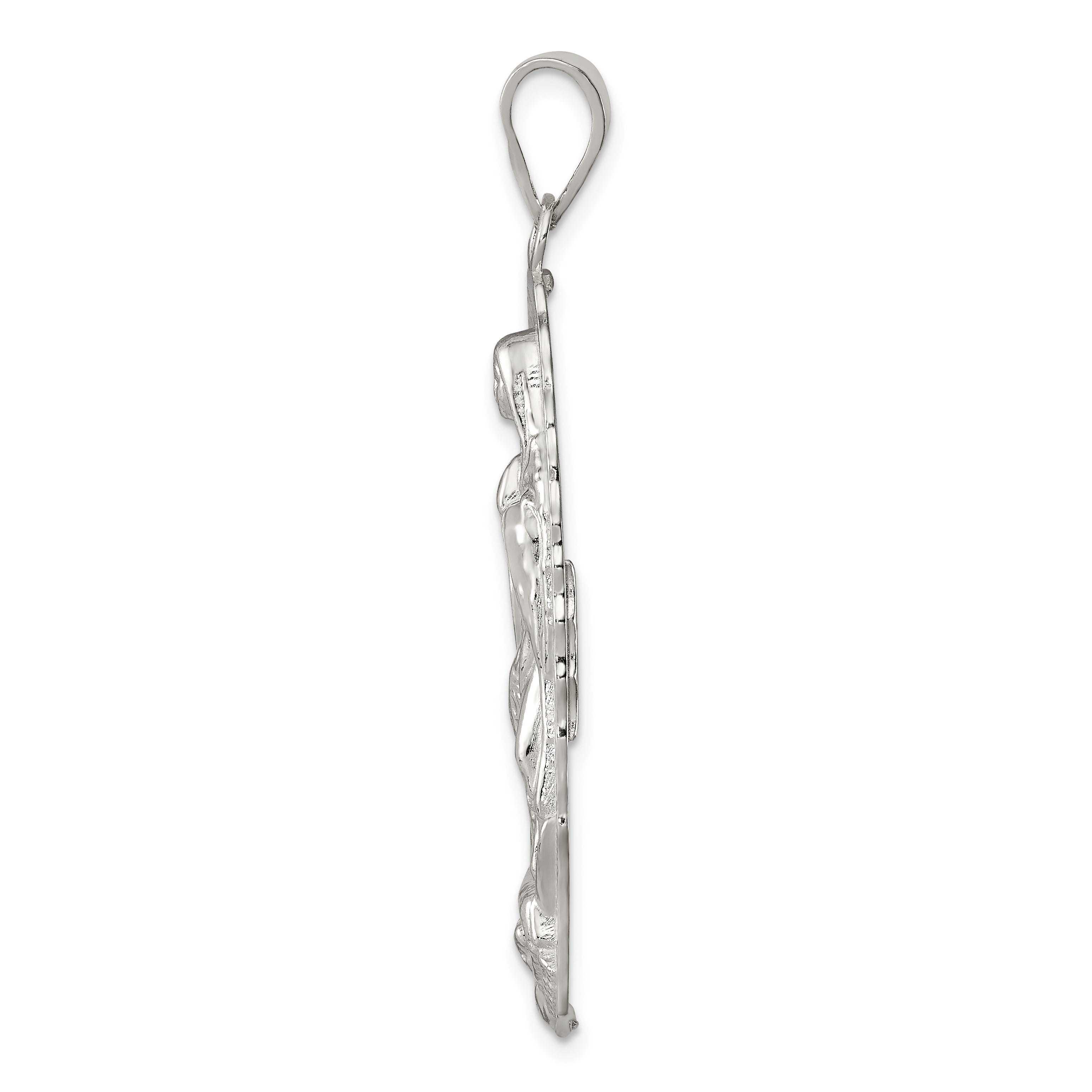 Sterling Silver Polished Religious Pendant